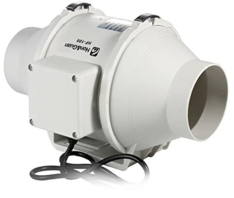 Souffleur Centrifuge, 4 '' - 8 '' Silent inline conduit Ventilateur de conduit à la maison Échappement d'air extracteur d'air HYDROPONIQUE for la cuisine salle de bain Baignoire Grow Tente(8inch HF 20