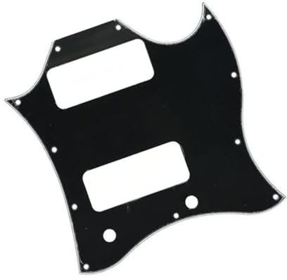 Pickguard Scratch Plate Für SG Gitarre Full Face Pickguard Standard 3-Schicht mit P90 Pickup Loch Schwarz