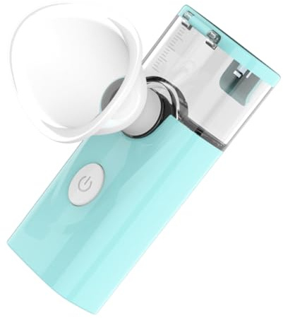 BEBEMOKO Augenpflege Sprühgerät mit Warmem Nano Dampf zur Effektiven Befeuchtung Sanften Reinigung und Make Up Entfernung Tragbares Blaues Feuchtigkeitsspray für Entspannende Augengesundheit