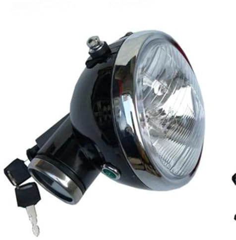 Främre strålkastare Strålkastare Strålkastare Strålkastare Monteringsbälte Olja för Honda Monkey Gorilla Z50 Z50A Z50J Z50R Z50J Z110 Z125 Mini Trail Bike LED strålkastare(With key black)