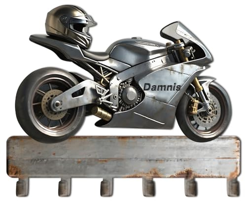 Support mural personnalisé en métal pour clés de moto, porte-clés décoratif pour les amateurs de moto, nouvelle maison, entrée, cuisine, garage, porte d'entrée