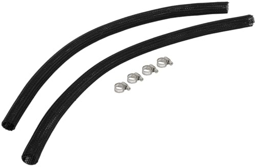 19.68 50cm Split Braided Wire Loom Self Closing Braided Cable Sleeve Cable Sleeves for SURRON S/X for Segway X160/X260 Black