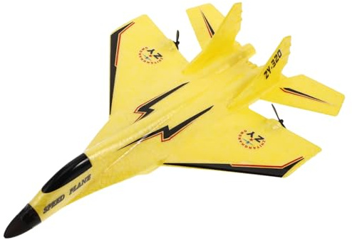 Kisangel Ferngesteuertes Rc-Flugzeug Spielzeug für Junge Mädchen Wiederaufladbarer Schaumstoffgleiter mit Lichtern Elektrisches Flugzeugmodell für Park