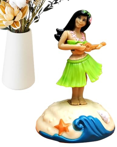 Generisch Hawaiian Girl Figur - Auto Dashboard Dancing Cartoon Automotive Trim | Tabletop Ornament | Couchtisch Beach Bar Tisch | Nettes dauerhaftes Dekorationsgeschenk für Schreibtischschlafzimmer