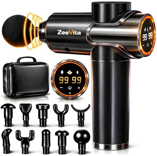 Powerful 99 Speed Massage Gun with 3 Modes, Portable Deep Tissue Muscle Massager for Pain Relief Recovery, Percussion Athlete Massager for Muscle Tension Shoulder Back Body Neck Arm Legs Relaxation