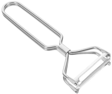STOBAZA Cuchillo Pelador Multifunción de Cocina Doble Filo Acero Inoxidable para Pelar y Rallar Mango Patata Cítricos Ergonomía Moderna