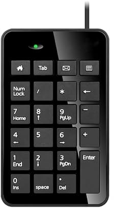 HINAYOSAN 23 Tasti Numeric USB Tastiera Digitale Numpad Per Contabilità Telller Laptop Notebook Tablet Tastiera Per Pc Telefono Tastiera USB Tastierino Numerico