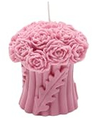 Flower Bouquet Design Bougie parfumée faite à la main avec bouquet de fleurs, bougie décorative au design floral, longue durée de combustion, parfum d'intérieur élégant pour la maison et idée cadeau