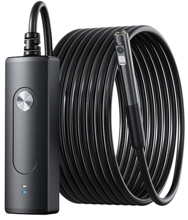 Trådlös endoskopkamera 1080P HD 8mm IP67 Vattentät lins WiFi-inspektionskamera 2000mA batteri Snakekamera(1m,Dual lens)