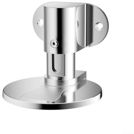 Tope magnético ajustable para puerta con perfil bajo invisible, imán de sujeción fuerte, instalación de tornillo o cinta para múltiples superficies de puerta (plateado)