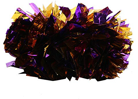 Haofy Pompones de Porristas Coloridos para Juegos Deportivos y Eventos de Animación 2 Piezas 10,6 Pulgadas Ligeros y Duraderos
