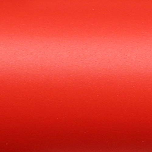 TipTopCarbon Möbelfolie selbstklebend matt - langlebige Möbel Klebefolie Hell-Rot 5m x 62cm - Klebefolie Küche - selbstklebende Folie Möbel - moderne Schrankfolie versch. Größen