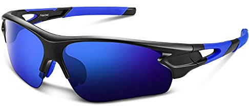 BEACOOL Polarizzati Occhiali Da Ciclismo 100% UV400 Telaio Infrangibile TR90,Uomo Donna per Ciclismo, Guida, Golf, Sci, Pesca e Corsa