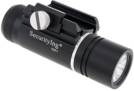 Securitying 320LM Rail Mounted Compact Pistol Light, Waterproof Mini Tactical Gun Flashlight Weapon Light Handgun Torch for Picatinny MIL-STD-1913