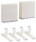 QWORK® 32-Paare (64 Streifen) Klebenagel für Bilderrahmen Bilder Aufhängen Ohne Bohren, Große Posterstreifen Klettband Bildaufhänge 93 x 19 mm