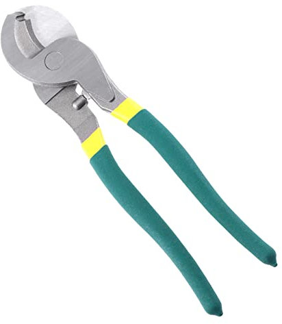 Glarks Coupe-câble de 25.4 cm à haut effet de levier,Outil de coupe de câble tranchant avec prise en main confortable pour aluminium, cuivre, fil audio, câble de frein de vélo (25.4 cm)