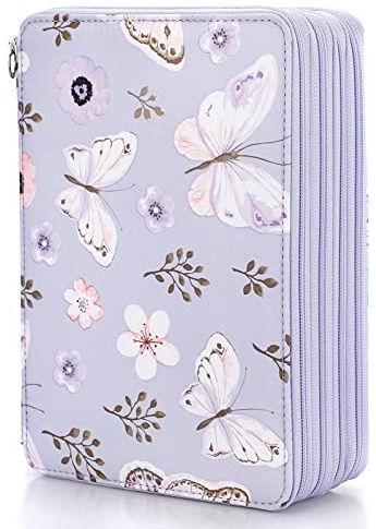 BSTKEY Estuche para lápices de 200 ranuras, soporte para lápices de colores, bolsa para lápices, 27*22*8cm, Moda