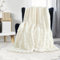 GKXLH Fluffy Blanket White - Soft Throw Blanket for Couch, Fuzzy Plush Rabbit Faux Fur Blanket, Cute Cozy Blankets for Women, Thick Bubble Blankets for Bed Sofa Bedroom Living Room - 39 x 63 Small