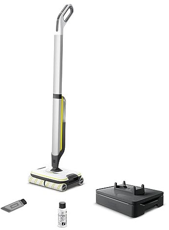 Kärcher Floor Cleaner FC 7 Cordless, Floor Cleaner with 4 Microfibre Rollers, Battery Runtime: approx. 45 min, Area Performance per Battery Charge: approx. 175 m²