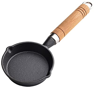 HEMOTON Utensilio De Cocina Mini Sartén De Hierro Fundido Para Filetes Y Panqueques