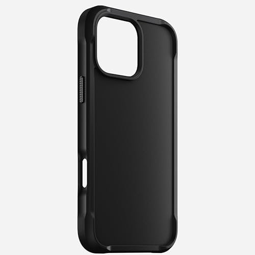 NOMAD Rugged Case | für iPhone 16 Pro | Schutzhülle aus Polycarbonat mit TPU-Bumper | Matte PET-Rückseite | MagSafe-kompatibel | Black