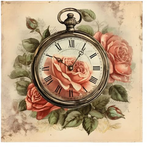 Stoffservietten, Vintage-Stil, Blumenhäuser, 6 Stück, waschbar, wiederverwendbar, Tischservietten für Hochzeiten, Partys, Urlaub, Familienessen, 50,8 x 50,8 cm