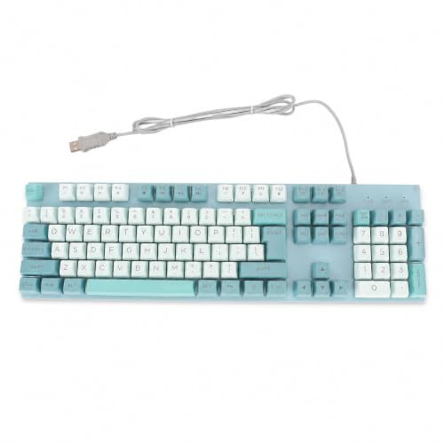 Clavier rétroéclairé à Gros Caractères, Clavier D'Ordinateur Filaire USB Silencieux avec Touches de Lettres Rétroéclairées et Surdimensionnées, Facile à Lire et à Saisir pour
