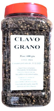 Clavo en Grano 600 gr - Especias para Cocinar - Esenciales de Cocina para Sabor Exquisito - Pelluz