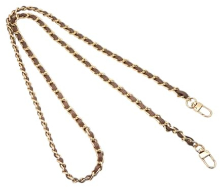 Fenteer Ersatz Taschenkette,Comforty Taschengurt Gold für Taschen,Handtaschenketten, Taschenriemen Flacher, Tasche Schulterriemen