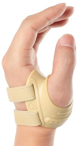 FORTEMOTUS CMC Thumb Brace, Upgrade Thumb Splint for CMC Joint Pain Relief and Support, Osteoarthritis, Tendonitis, Arthritis, CMC Joint Thumb Arthritis Brace: for Women Men (Beige, Left Hand, Small)