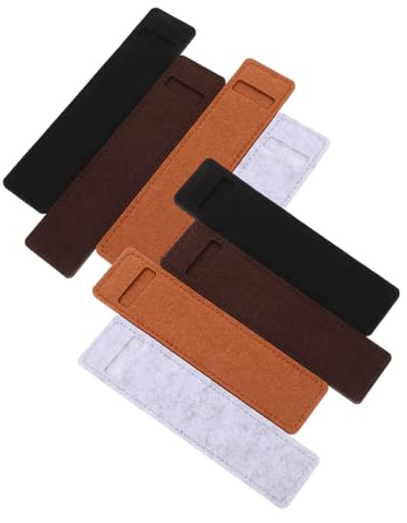 DIYEAH 8 Stück-Packung Filz Federmäppchen aus Weichem Filz Resistent gegen Ausfransen Multifunktionales Stiftetui für Schule und Büro Schlichtes und Stilvolles Design