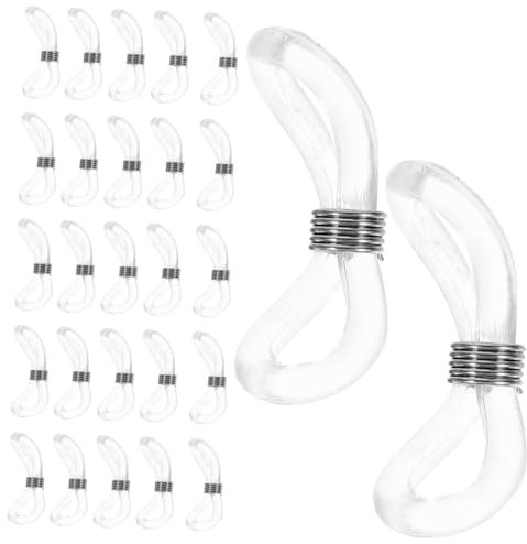 Homoyoyo 25pezzi Gomma Antiscivolo Per Occhiali Di Estremità in Gomma e Metallo Regolabile Per Portaocchiali o Sole