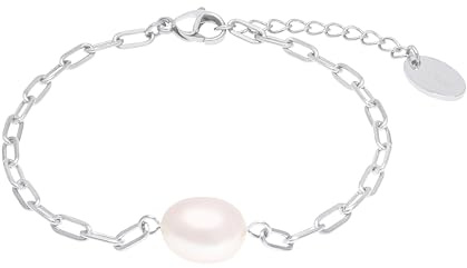 s.Oliver Armband 925 Sterling Silber/Edelstahl für Damen, Armschmuck, Motiv, Kommt in Schmuck Geschenk Box