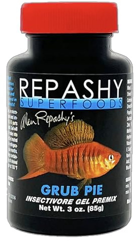 Repashy Grub Pie Fish Food, Premium Meal Replacement Gel for Livebearers, Gourami’s and Catfish, 85g