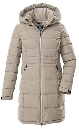 Killtec Femme Parka matelassée/parka fonctionnelle avec capuche KOW 11 WMN QLTD PRK, hell taupe, 48, 43303-000