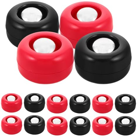 Supvox 16 Stück Tisch-Curling-Shuffleboard-Pucks: Mini-Rollspiel-Rollen als Ersatz für Spieleabende, Klassenzimmer-Aktivitäten, Heimdekoration