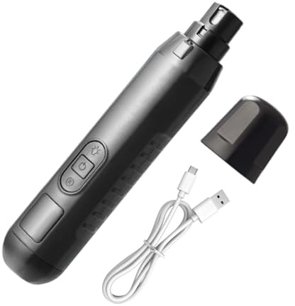 Renchey Hund Nagelfeile,Kätzchen-Trimmer - USB-Aufladbarer 5-Stufen Leiser Schleifer Elektrisch | Für Hunde Katzen Kitten Krallenpflege Pflege Haustier