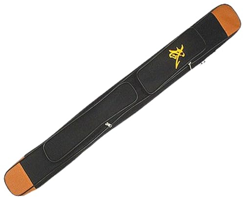 CHAKEUZND Borsa per Scherma, Borsa for Spada Tai Chi a Doppio Strato Multicolore 100-110 cm(Black Full Length 100cm)