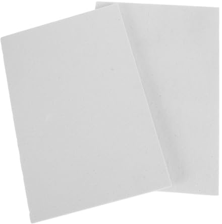 OSALADI Pannello Isolante in Fibra Ceramica Ignifugo 10mm 200x300mm, Set 2 Pezzi per Camini a Legna e Forni ad Alta Temperatura, Isolamento Termico Resistente e Risparmio Energetico