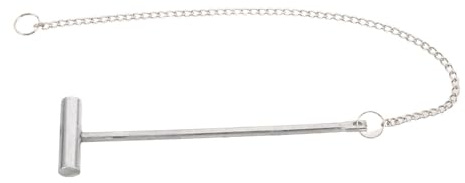 SOESFOUFU Glass Breaker Hammer with Chain, Emergency Call Point Striker, Stainless Steel Safety Tool for Fire Alarm Box, Evacuation, Commercial Office Use
