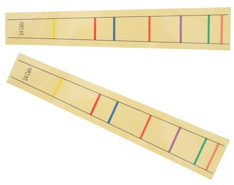 Cello Griffbrettaufkleber 2stücke Pvc Beige für Anfänger | Abnehmbar und Rückstandsfrei, Universelle Passform, für Proben und Unterricht bei Schülern