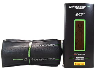 Pirelli Cinturato Velo TLR 35-622 (700 x 35c) Road Bike Tire - Ultimate Protection for Confidence in Harsh Conditions - Versatile Design for Long-Distance Adventures (1 Tire)