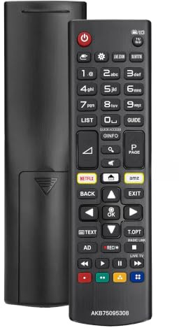 FOXRMT Replacement LG TV Remote for AKB75095308 AKB75675311 AKB74475481 AKB75375608 and Other LG Smart TV Remote Controls - No Setup Required Universal LG Remote Control for TV