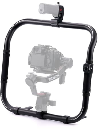 Tilta Kit de contrôle Ring Grip Plus de Base Compatible avec DJI Ronin RS2, RS 3 Pro et RS 4/4 Pro | Poignée de contrôle sans Fil | Stabilité, Mouvement et flexibilité améliorés | Alliage d'aluminium