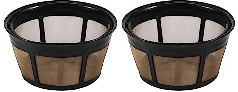 Niukuyu Reusable Coffee Filter, Basket Coffee Filters 8-12 Cup Replacement Coffee Filter with Stainless Steel Mesh Bottom
