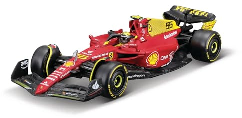 Bburago Ferrari SF-23 Carlos Sainz Nr 55 Saison 2023 Formel 1 F1 - Maßstab 1/24 23cm Modell Auto DieCast 18-26808-55