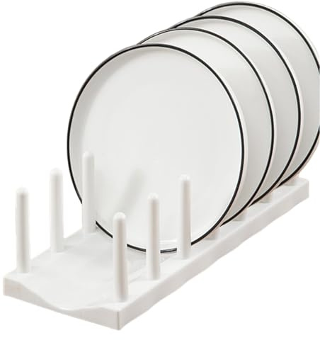 Abtropfgestell Geschirr - Tellerregal Halter Geschirr Abtropfständer - Tellertrockner Geschirr Rack Ständer Mit Abtropfschale - Geschirr Trockenständer Für Schneidebrett, Topf Deckel, Teller, Tassen