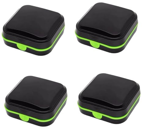 FRCOLOR 4pcs Travel Hearing Aid Box Pocket Hearing Aid Case Accessories Protection Storage