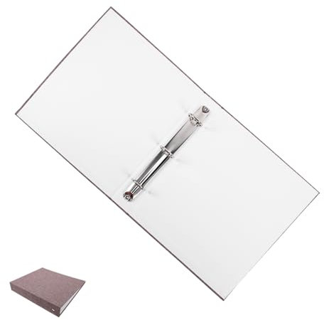 VILLCASE A5 3 Ring Binder Fabric Cover Mini Loose-Leaf Notebook Refillable Binder Organizer for Office and Students, Deep Grey Three-Hole Folder