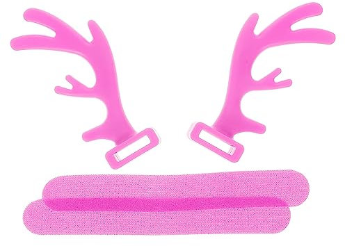 HOMSFOU Rentiergeweih Kopfhöreraufsatz Für Gaming Und Weihnachtsdekoration Aus Silikon Leicht Anzubringen Mit Haken Und Verschluss